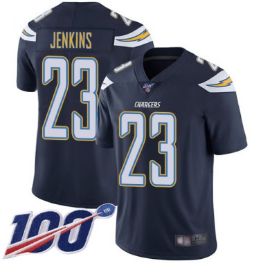 Los Angeles Chargers NFL Football Rayshawn Jenkins Navy Blue Jersey Youth Limited  #23 Home 100th Season Vapor Untouchable->youth nfl jersey->Youth Jersey